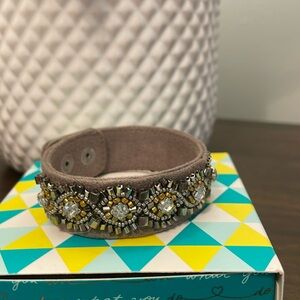 Stella & Dot Faye Embroidered Bracelet
